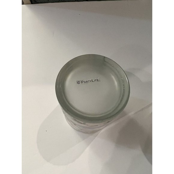 Beautiful pair Partylite Candle Holders Morning Tide Frosted Birds Sunset Beach - Picture 8 of 8